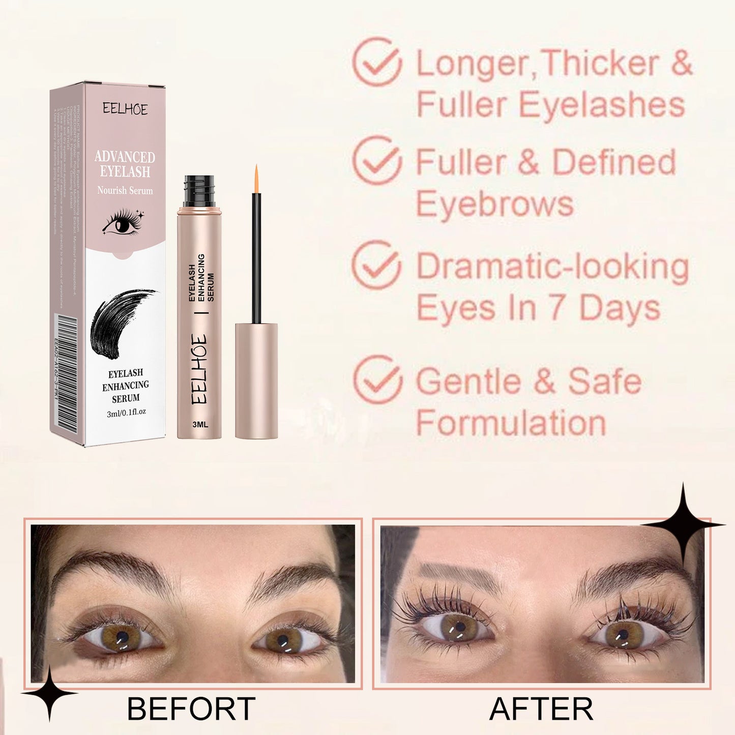 Natural Curly Long Black Mascara