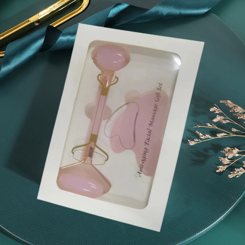 Crystal Face Roller & Gua Sha Set
