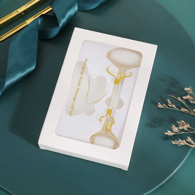 Crystal Face Roller & Gua Sha Set