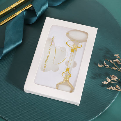 Crystal Face Roller & Gua Sha Set