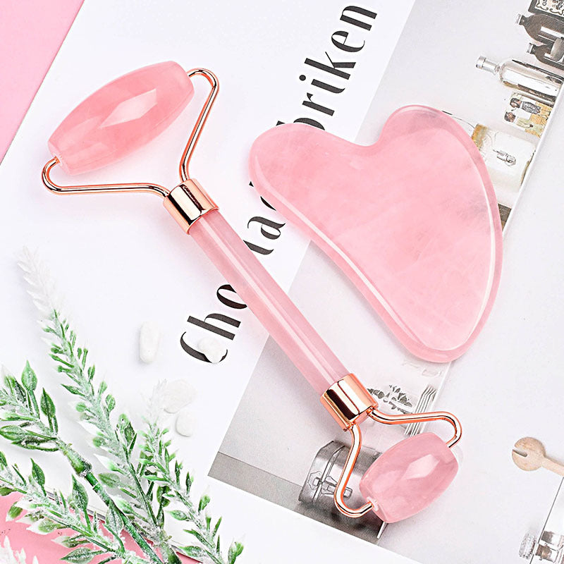 Crystal Face Roller & Gua Sha Set