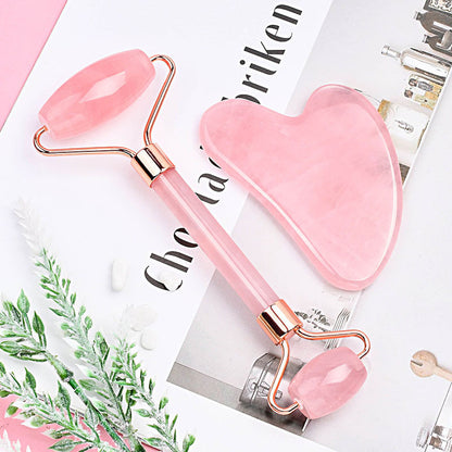 Crystal Face Roller & Gua Sha Set