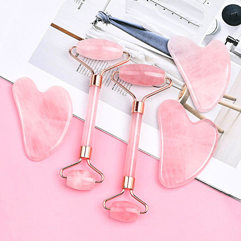Crystal Face Roller & Gua Sha Set