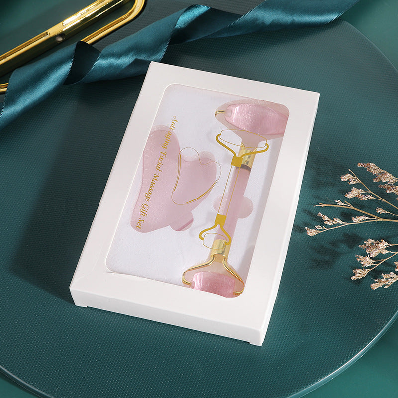 Crystal Face Roller & Gua Sha Set